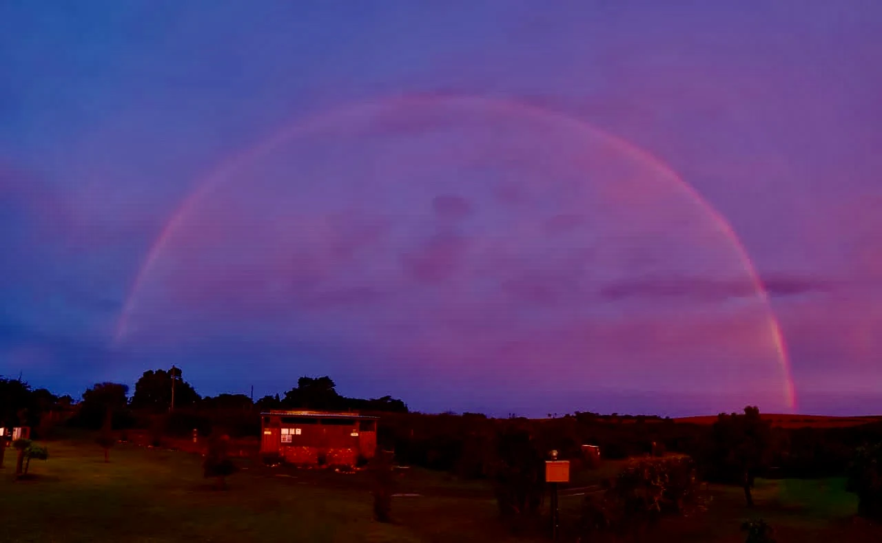 Camp rainbow at Arbeidsloon campsite